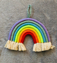 Load image into Gallery viewer, Woven Rainbow Wall Decor