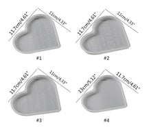 Load image into Gallery viewer, 4 Piece Heart Moulds