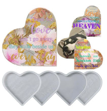 Load image into Gallery viewer, 4 Piece Heart Moulds