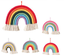Load image into Gallery viewer, Woven Rainbow Wall Decor