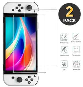 Nintendo Switch Tempered Glass Screen Protectors (2 Pack)