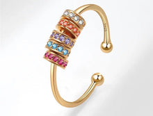 Load image into Gallery viewer, Rainbow Beads Anxiety Rings
