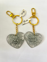 Load image into Gallery viewer, Resin Heart Keyrings Pair
