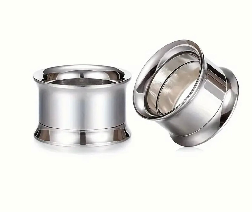 2pcs Stainless Steel Hollow Ear Expanders