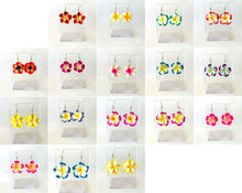 Load image into Gallery viewer, Plumeria (Frangipani) Drop Earrings
