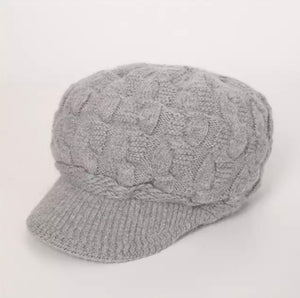 Peaked Knit Hat