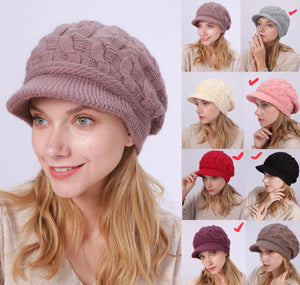 Peaked Knit Hat